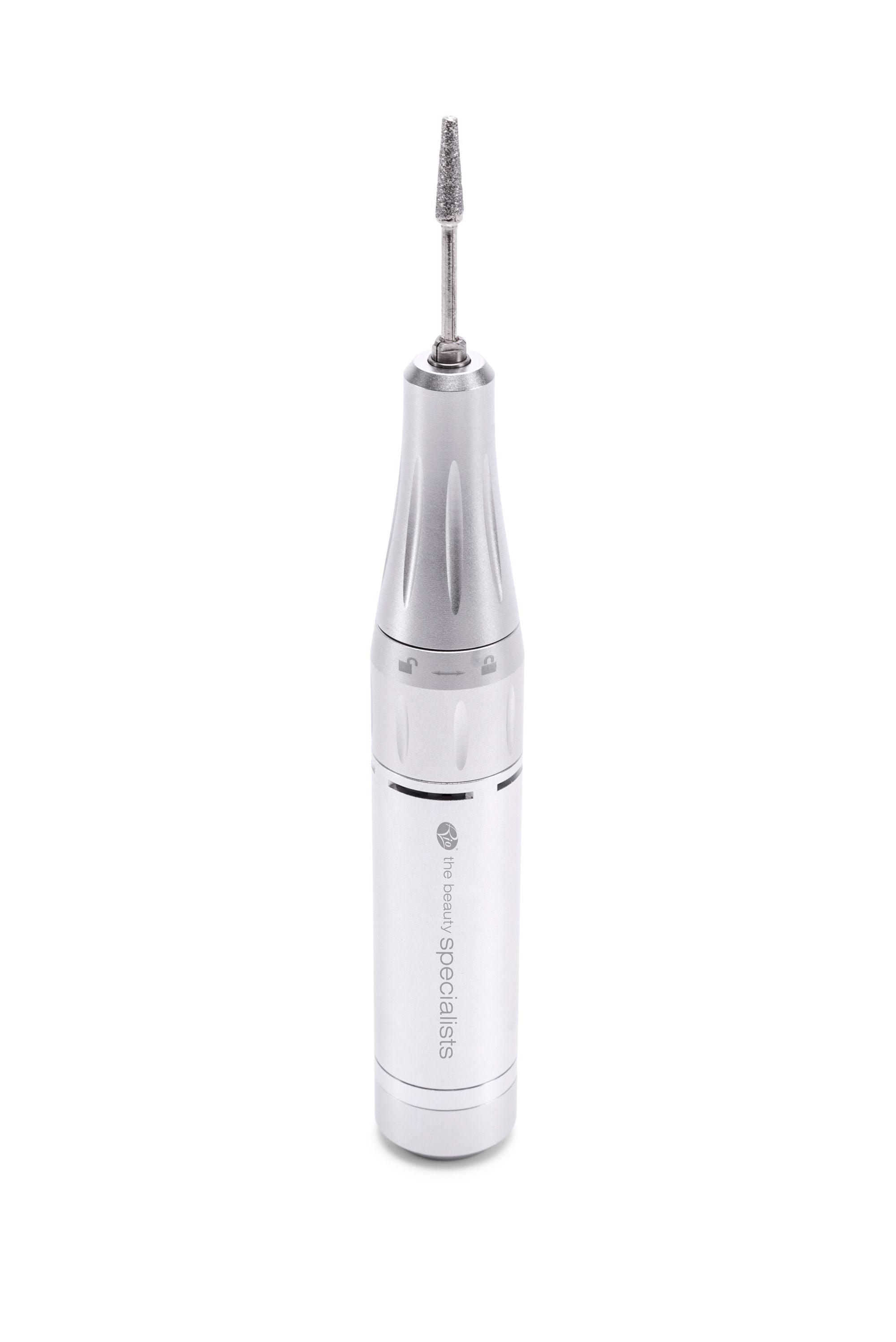 Electric nail filer hand piece used for filing finger nails and toe nails.